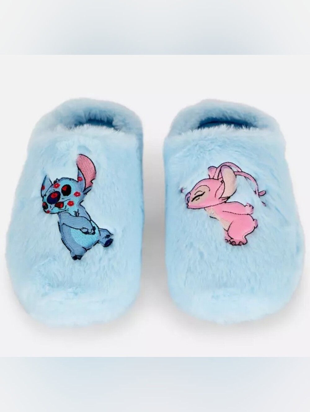 NWT! ♥️ Disney Stitch & Angel Smooch Slippers Lilo Size 7 8
